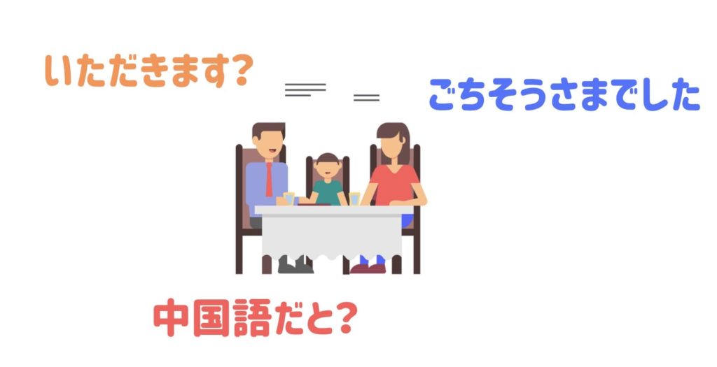 中国語で いただきます と ごちそうさまでした 表現方法について にいはお